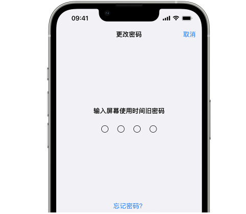 云和iPhone屏幕维修分享iPhone屏幕使用时间密码忘记了怎么办 